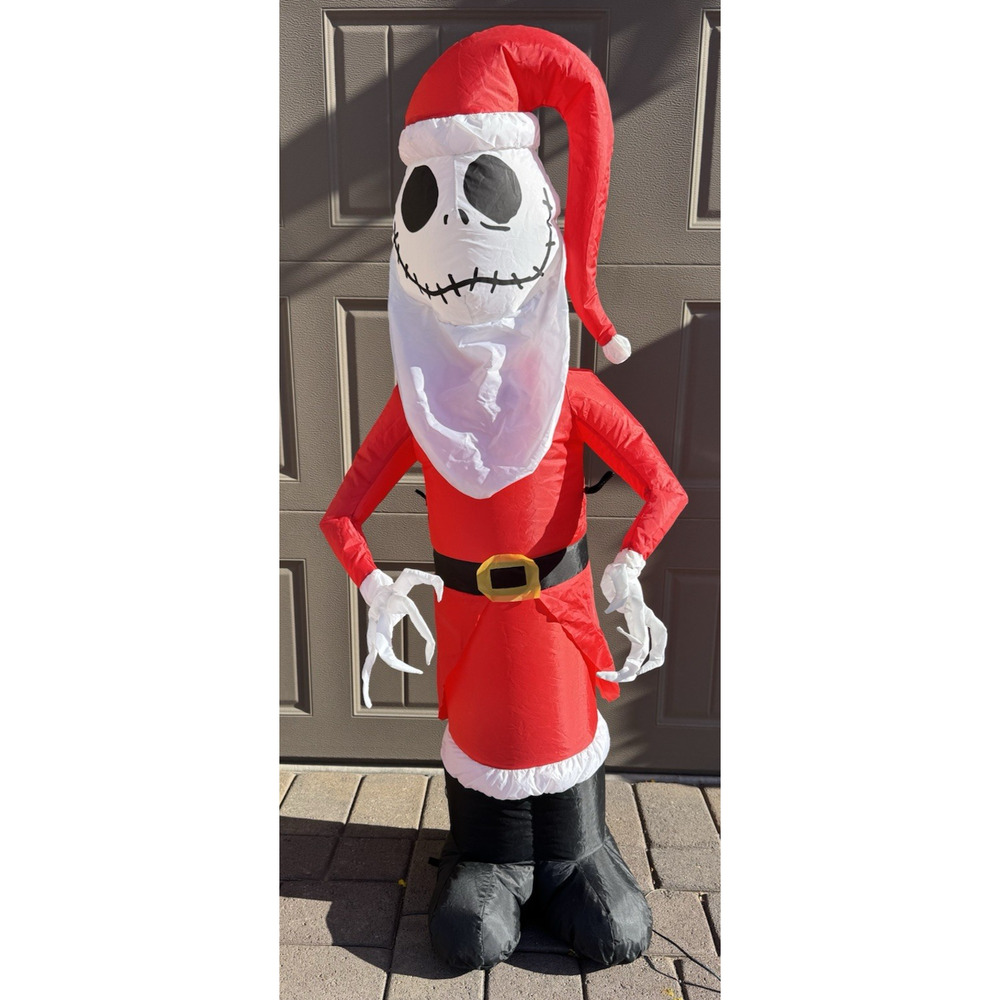 The Nightmare Before Christmas‎ Jack Skellington Santa Inflatable 48" 4ft
